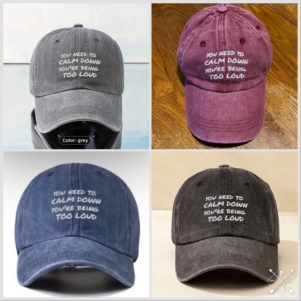 Baseball cap/hat. You need to calm down, you’re being too loud. New.